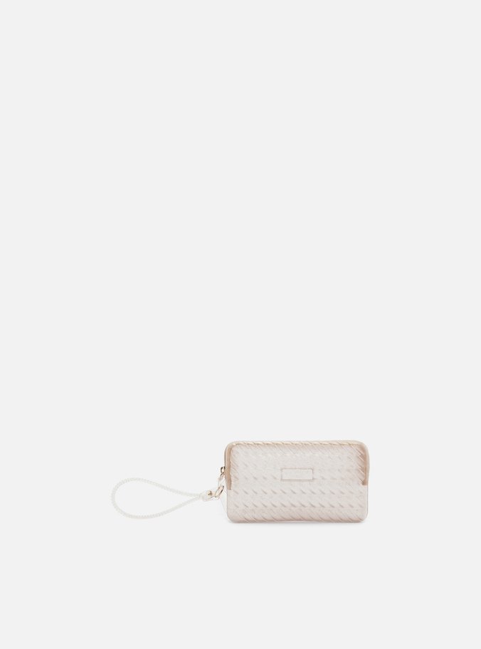 Clutch Dourada Translúcida Alça Marrocos