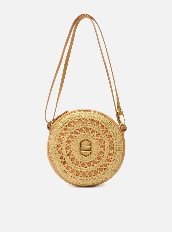 Bolsa Tiracolo Nude Tramada Redonda Pequena