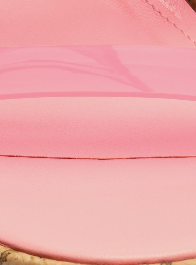 Tamanco Rosa Vinil Plataforma Carol