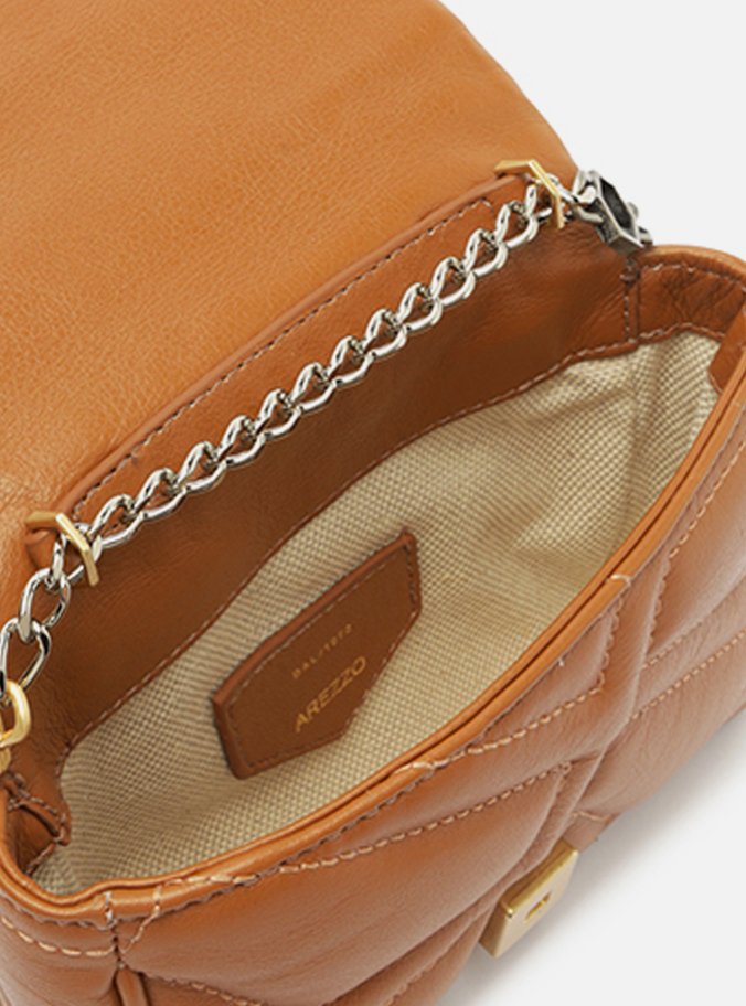 Mini Bag Tiracolo Marrom Couro Emma
