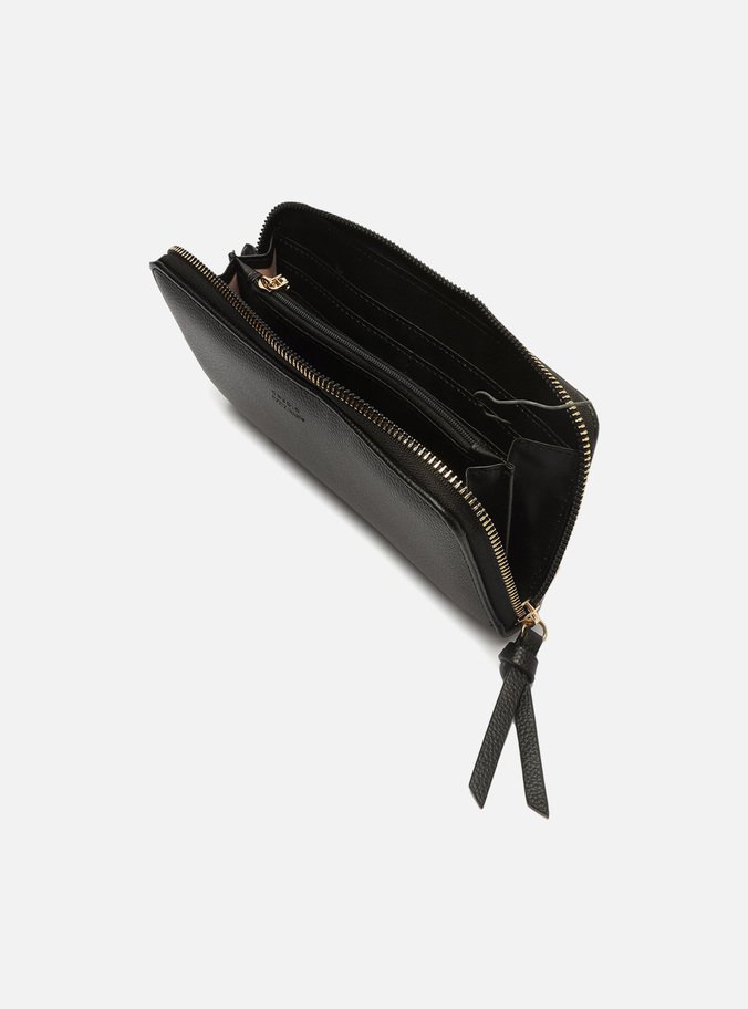 Bolsa Carteira Tiracolo Preta Média Corrente