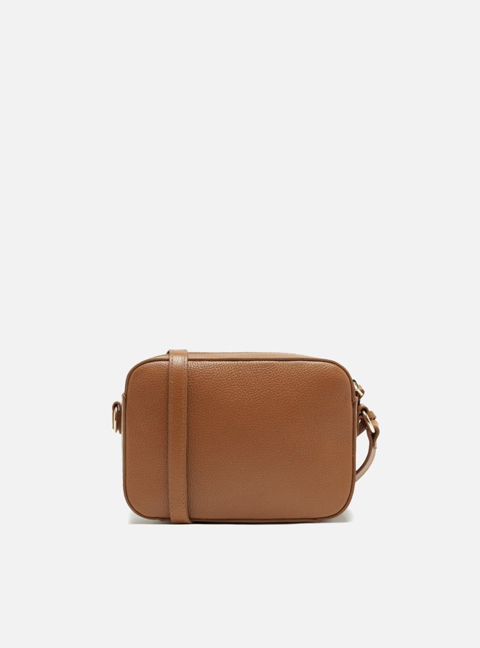 Bolsa Tiracolo Marrom Couro Pequena Barbicacho