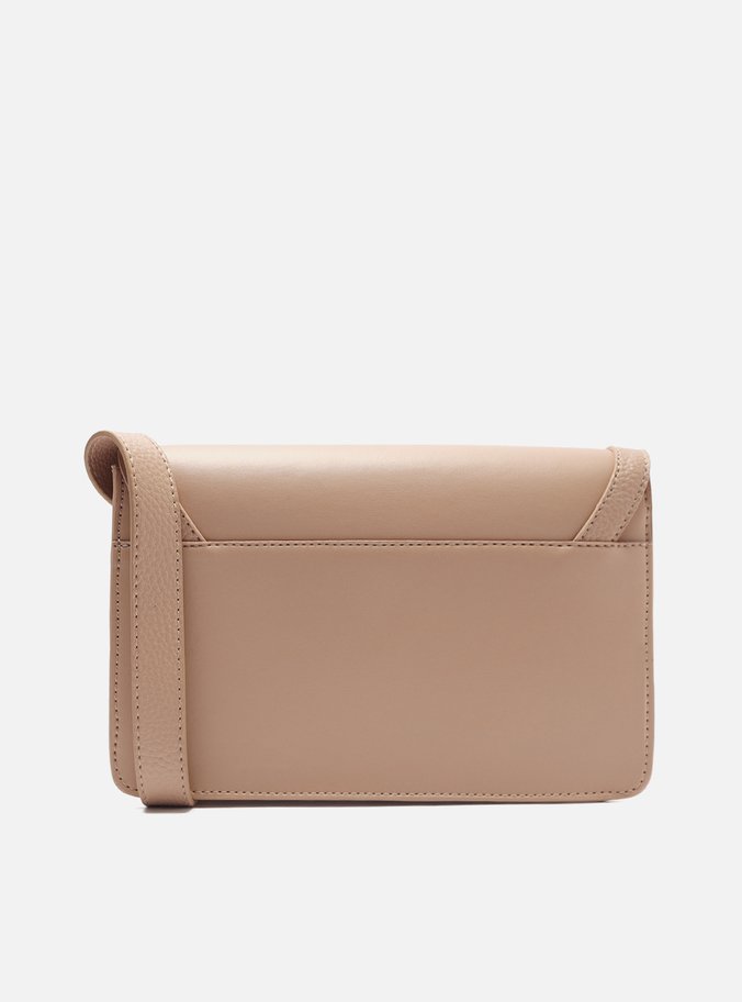 Bolsa Tiracolo Nude Pequena Botão Metal