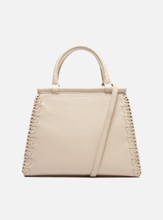 Bolsa Tote Bege Couro Antonela Grande