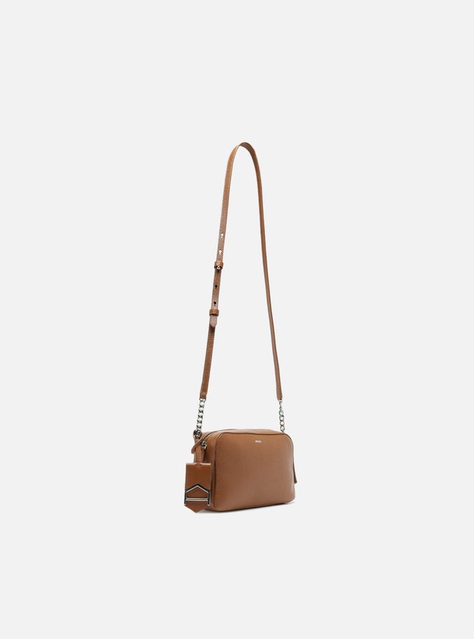 Bolsa Tiracolo Marrom Couro Abraccio 2.0 Pequena