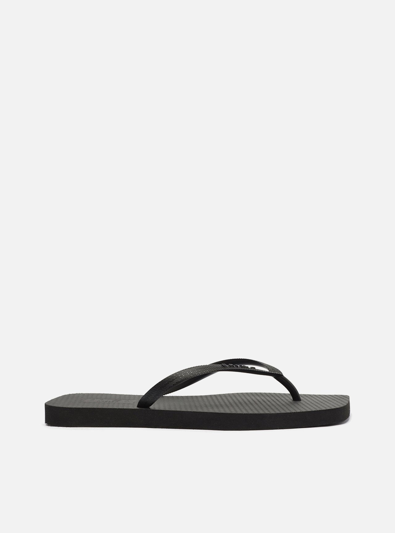 Chinelo de Dedo Preto Básico Square Brizza — foto 3