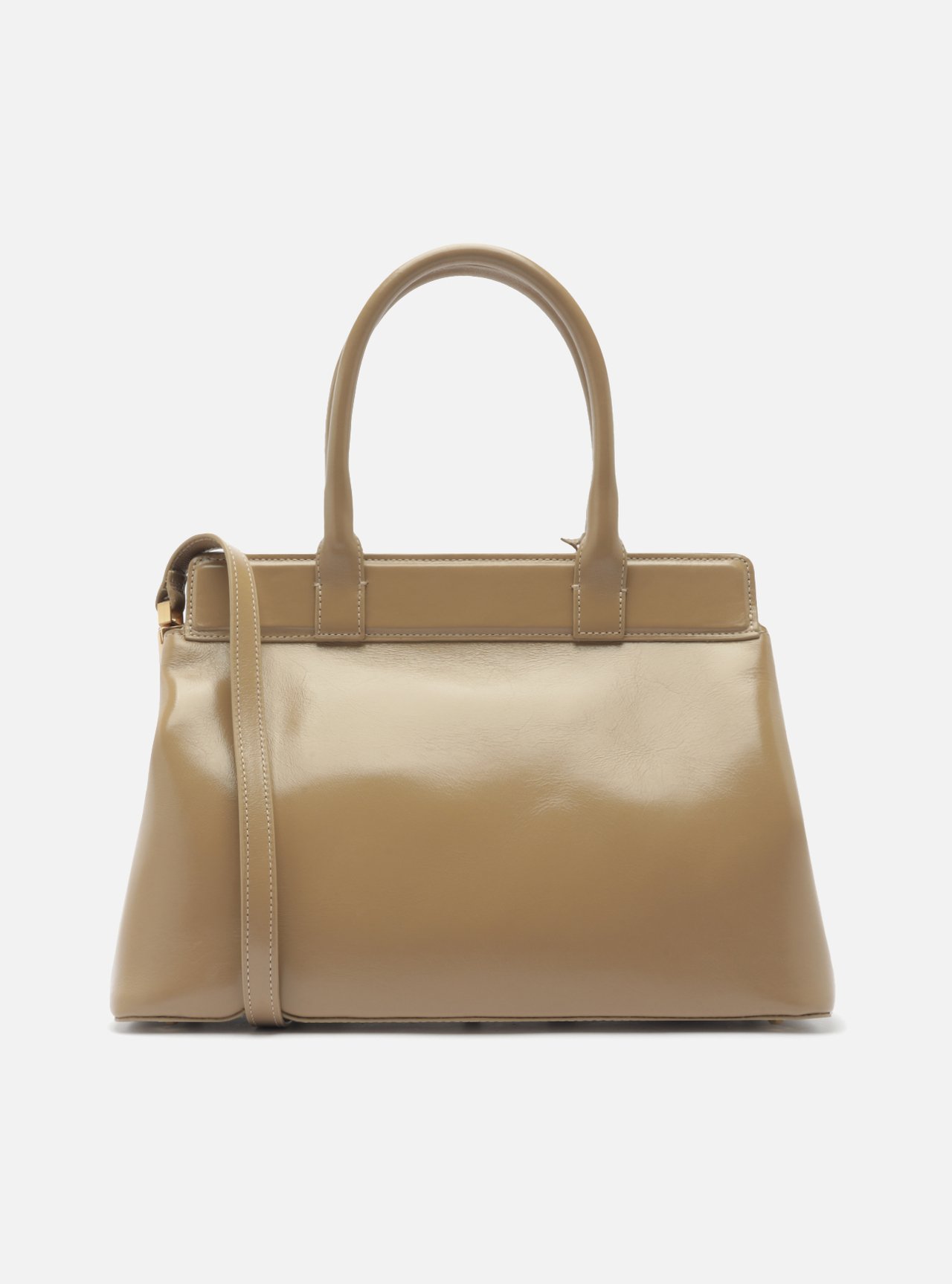 Bolsa Tote Cinza Couro Grande Bag Charm Victória — foto 3