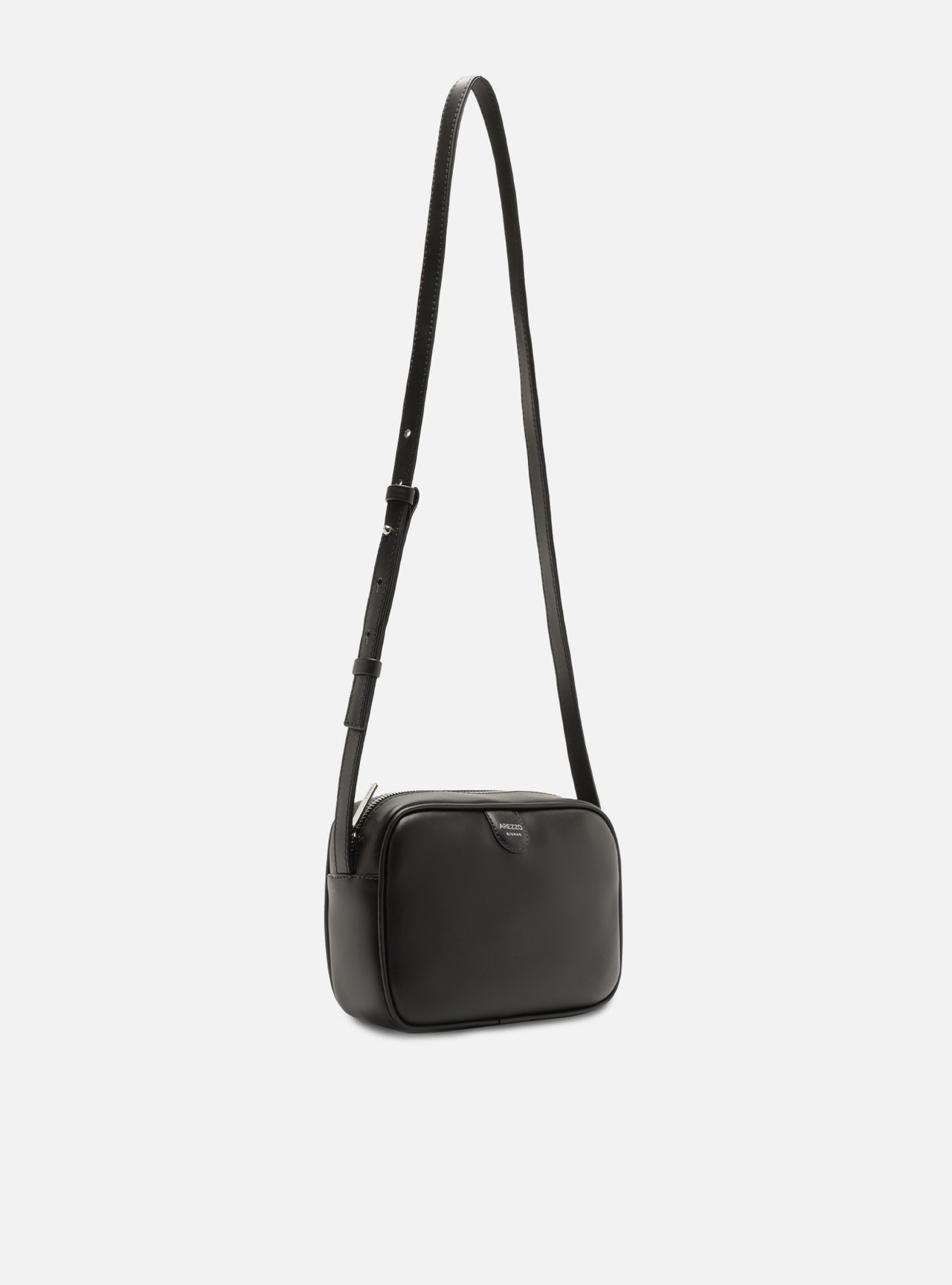 Bolsa Tiracolo Preta Pequena Metais — foto 5
