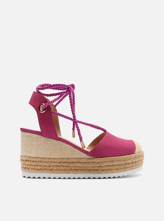 Espadrille Rosa Acamurçada Anabela