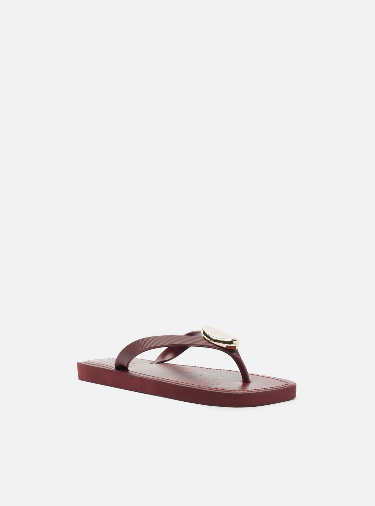 Chinelo de Dedo Vermelho Bico Quadrado Brizza — foto 2