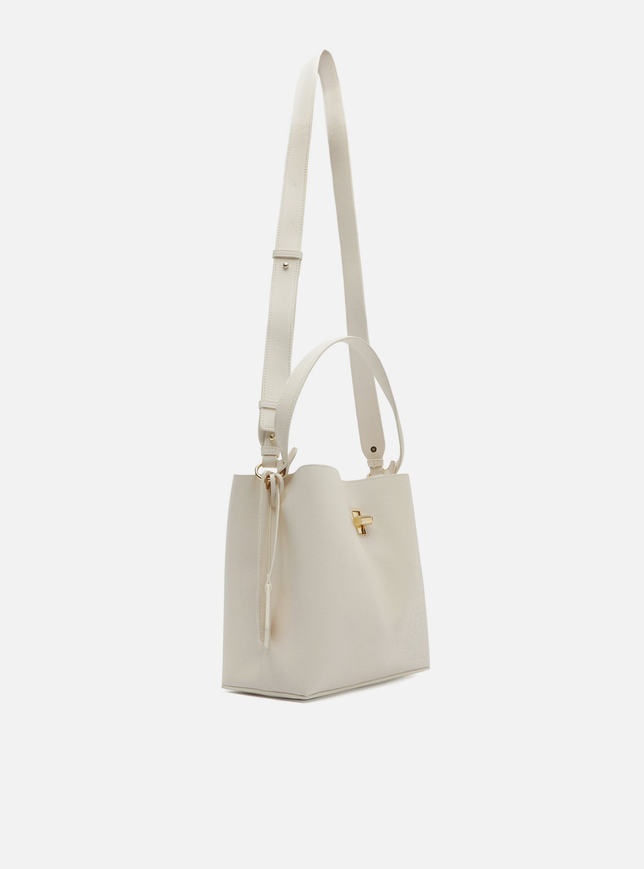 Bolsa Tote Off White Texturizada Grande Bag Charm — foto 5
