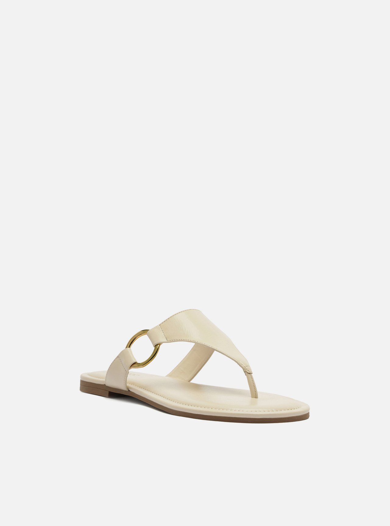 Sandália Rasteira Off-White Couro Thong Argola — foto 2