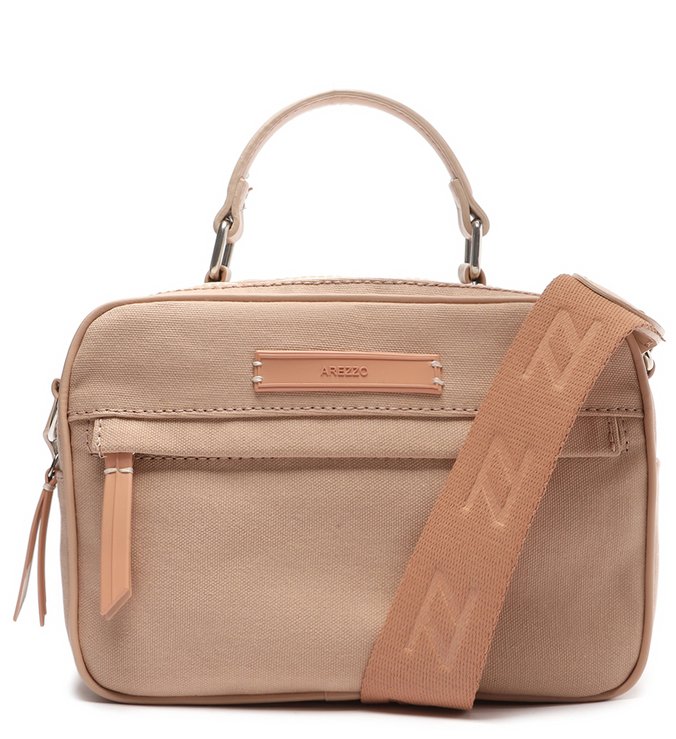 Bolsa Tiracolo Rosa Lona ZZ Play Média
