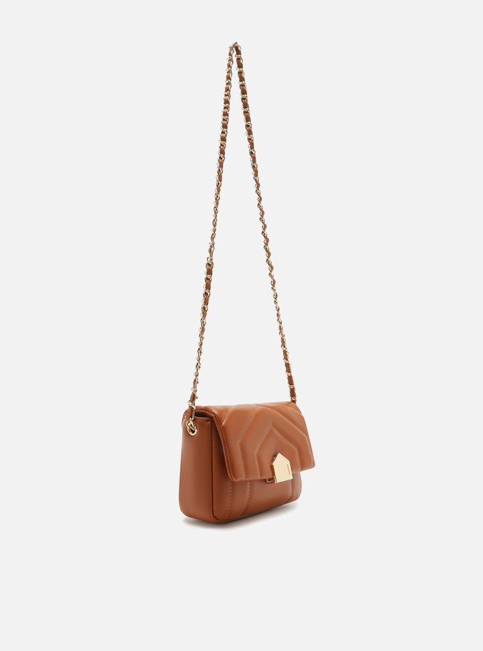 Bolsa Marrom Tiracolo Média Matelassê