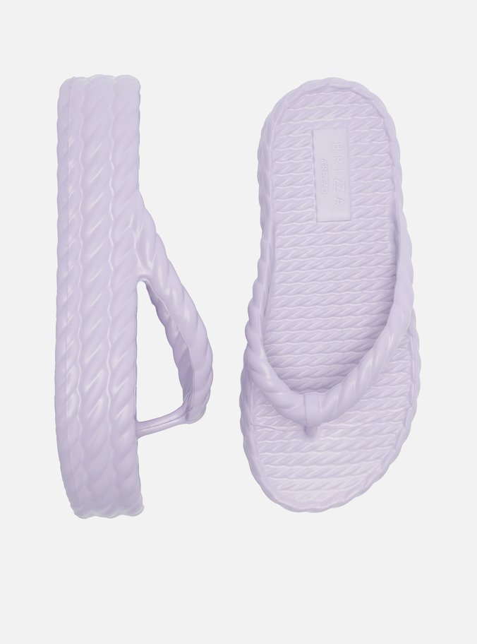 Sandália Roxa Flatform Marrocos Mid