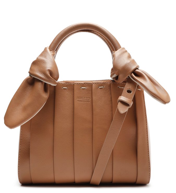 Bolsa Tote Marrom Couro Iza Pequena