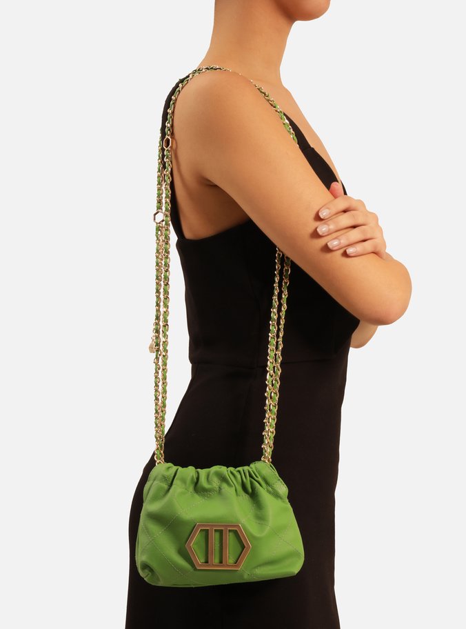 Bolsa Tiracolo Verde Couro Esther Pequena