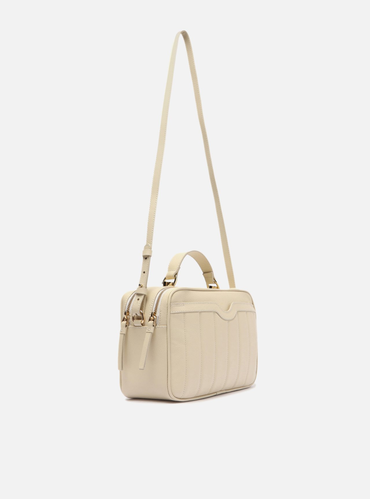 Bolsa Tiracolo Off-White Couro Francine Média Panacota — foto 5