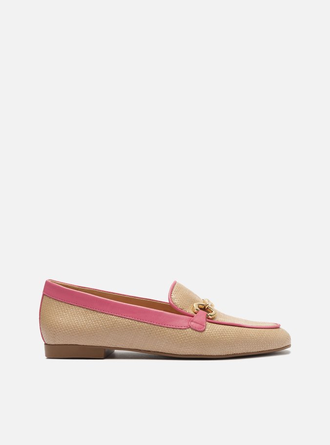 Mocassim Bege Bridão Rosa Luma