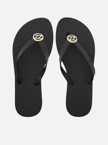 Chinelo Preto Essential Metal ZZ