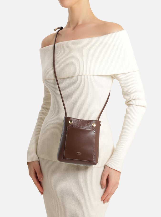 Mini Bag Marrom Porta-Celular Bolso