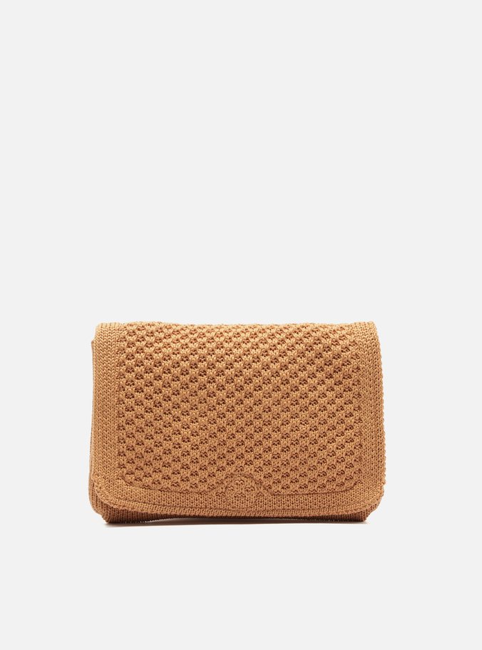 Bolsa Tiracolo Bege Crochê Média Chloe