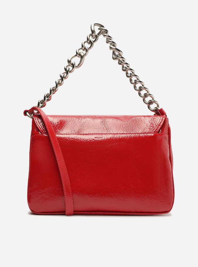 Bolsa Tiracolo Vermelha Couro Amélia Grande