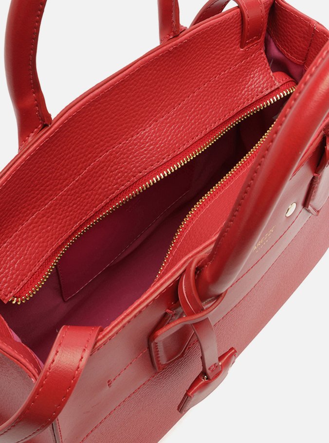 Bolsa Tote Vermelha Giorno Grande Moldura