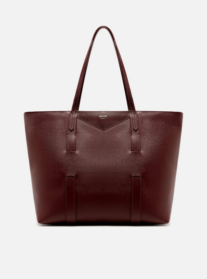 Bolsa Shopping Vermelha Grande Tiras Capa