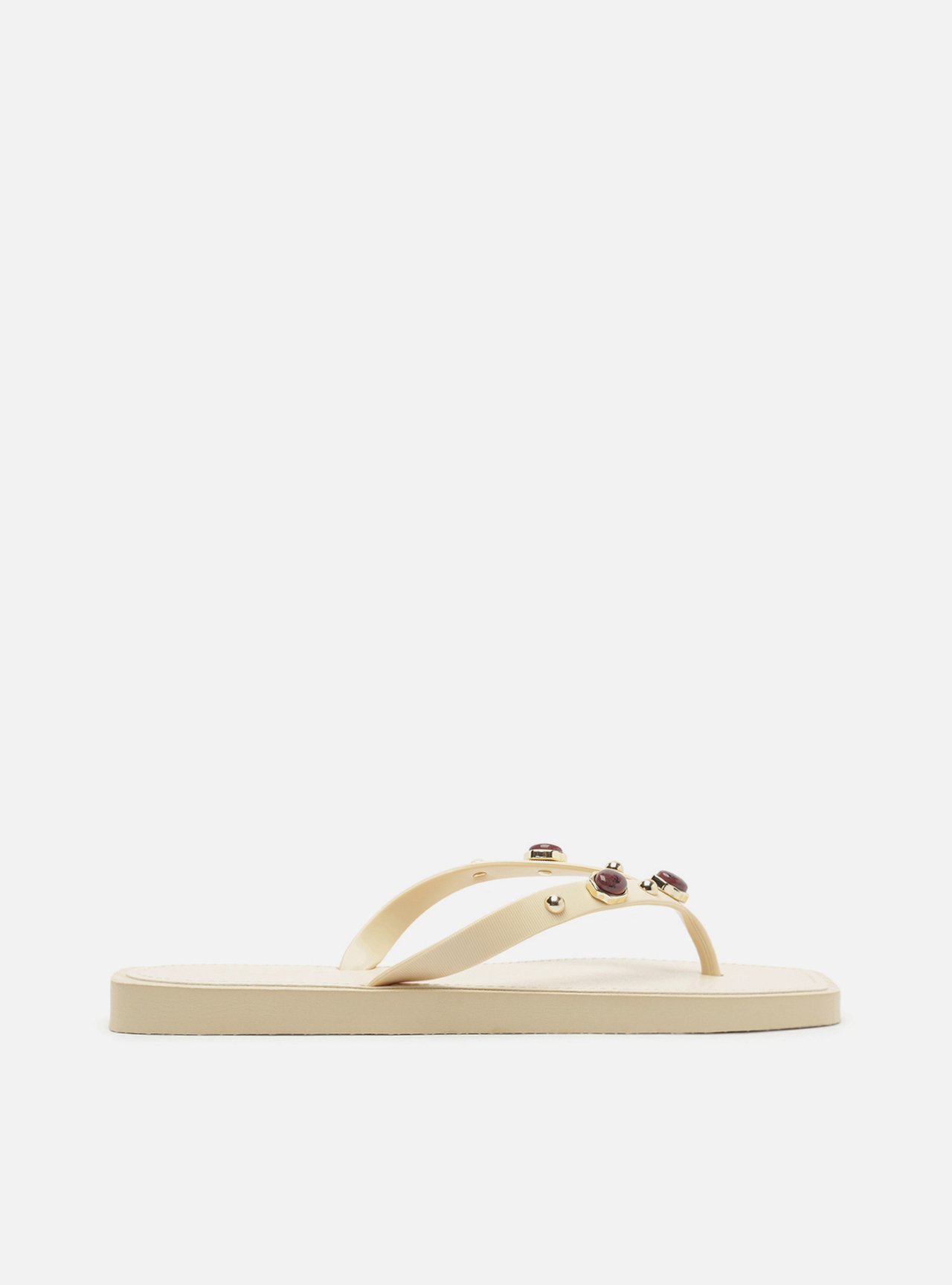 Chinelo de Dedo Branca Bico Quadrado Brizza — foto 3