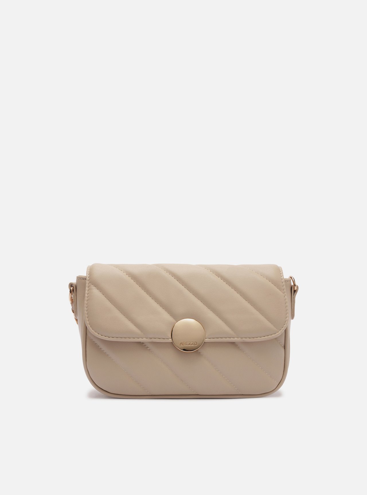 Bolsa Tiracolo Nude Média Matelassê Corrente — foto 1