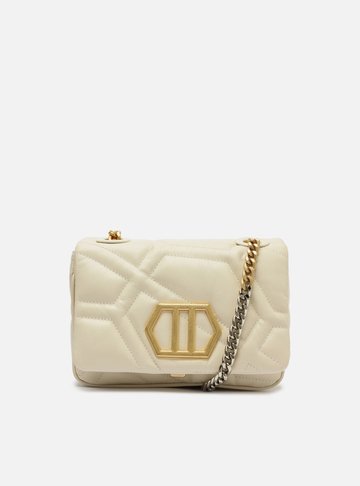 Bolsa Tiracolo Branca Couro Emma Média