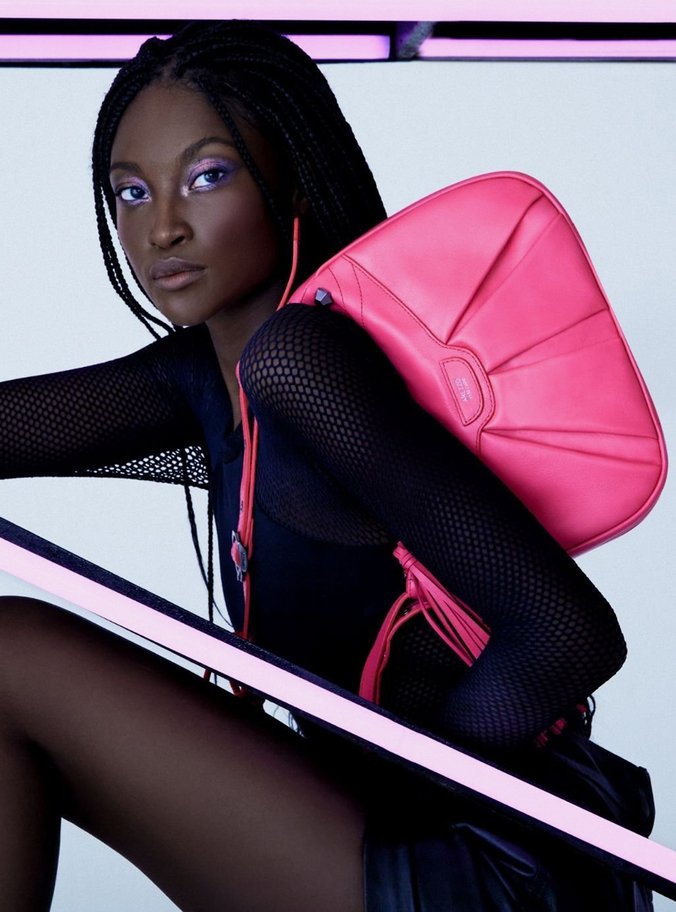 Bolsa Tiracolo Rosa Couro Piera Média