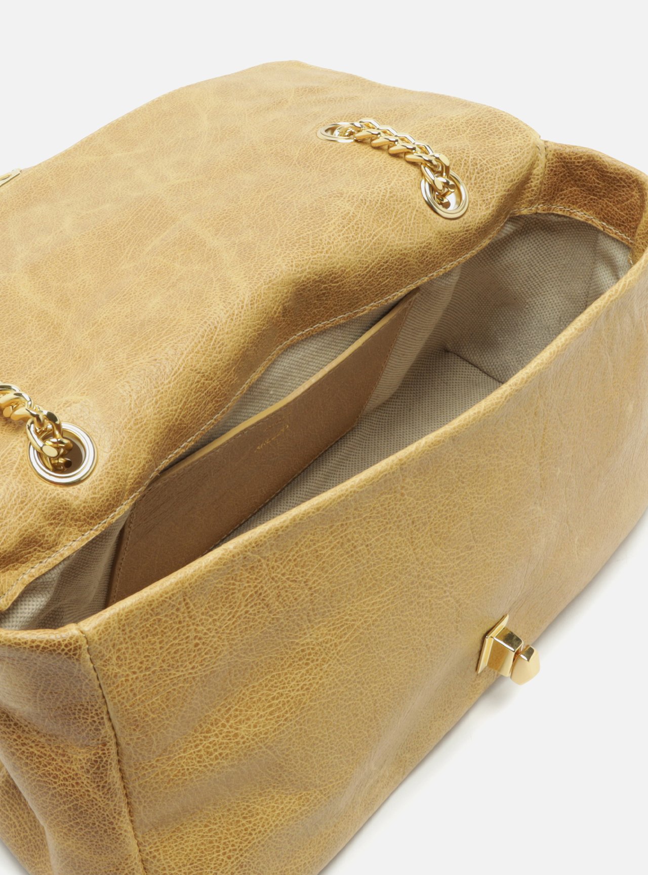 Bolsa Tiracolo Nude Couro Grande Croco Corrente — foto 4