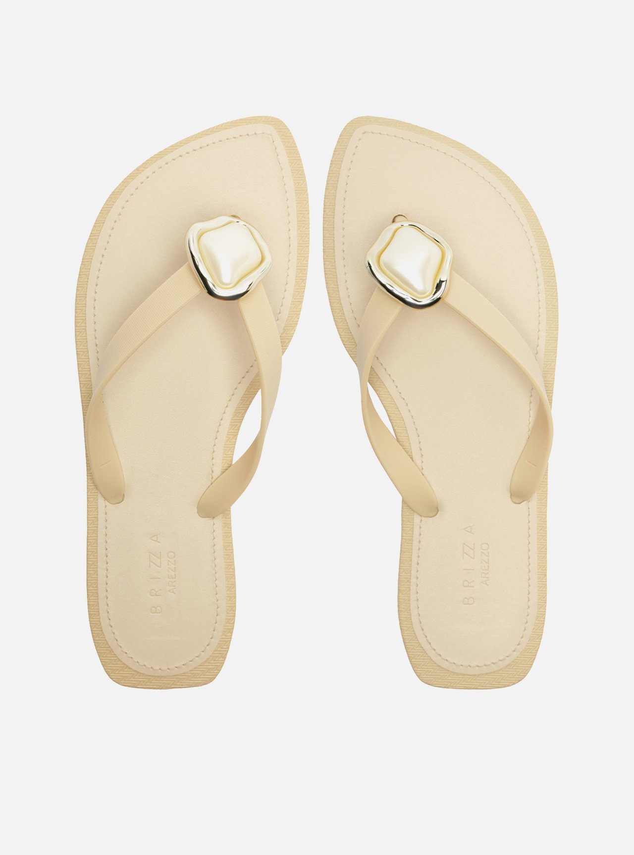 Chinelo de Dedo Off White Recouro Flash Pedra — foto 1