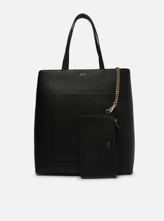 Bolsa Preta Shopping Grande Pouch