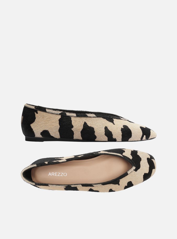 Sapatilha Animal Print Bico Redondo