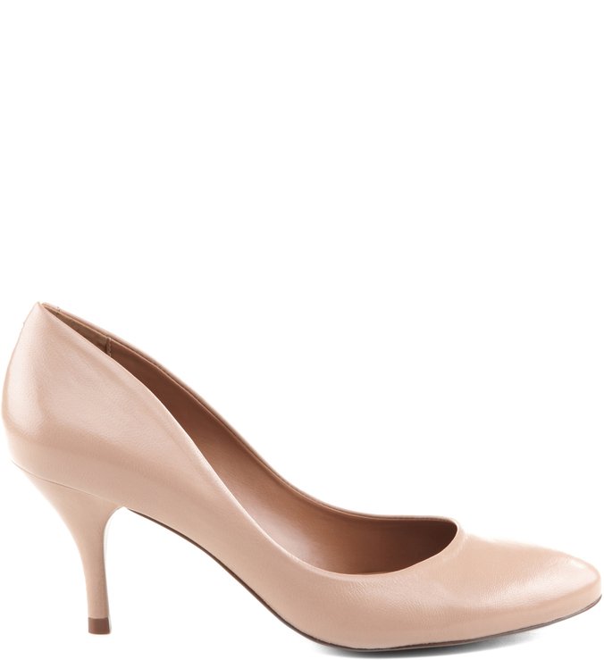 Scarpin Basics Couro Nude