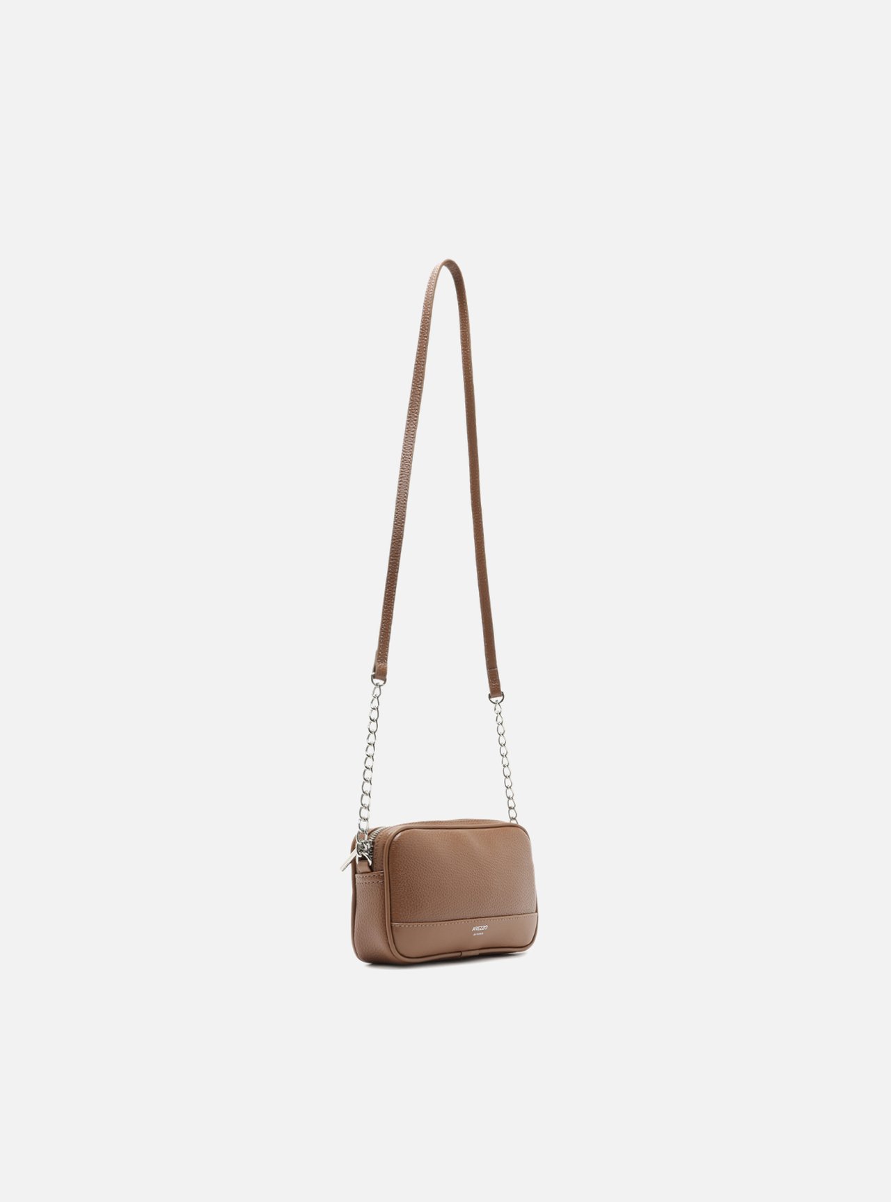 Bolsa Tiracolo Marrom Pequena Corrente Basic — foto 5