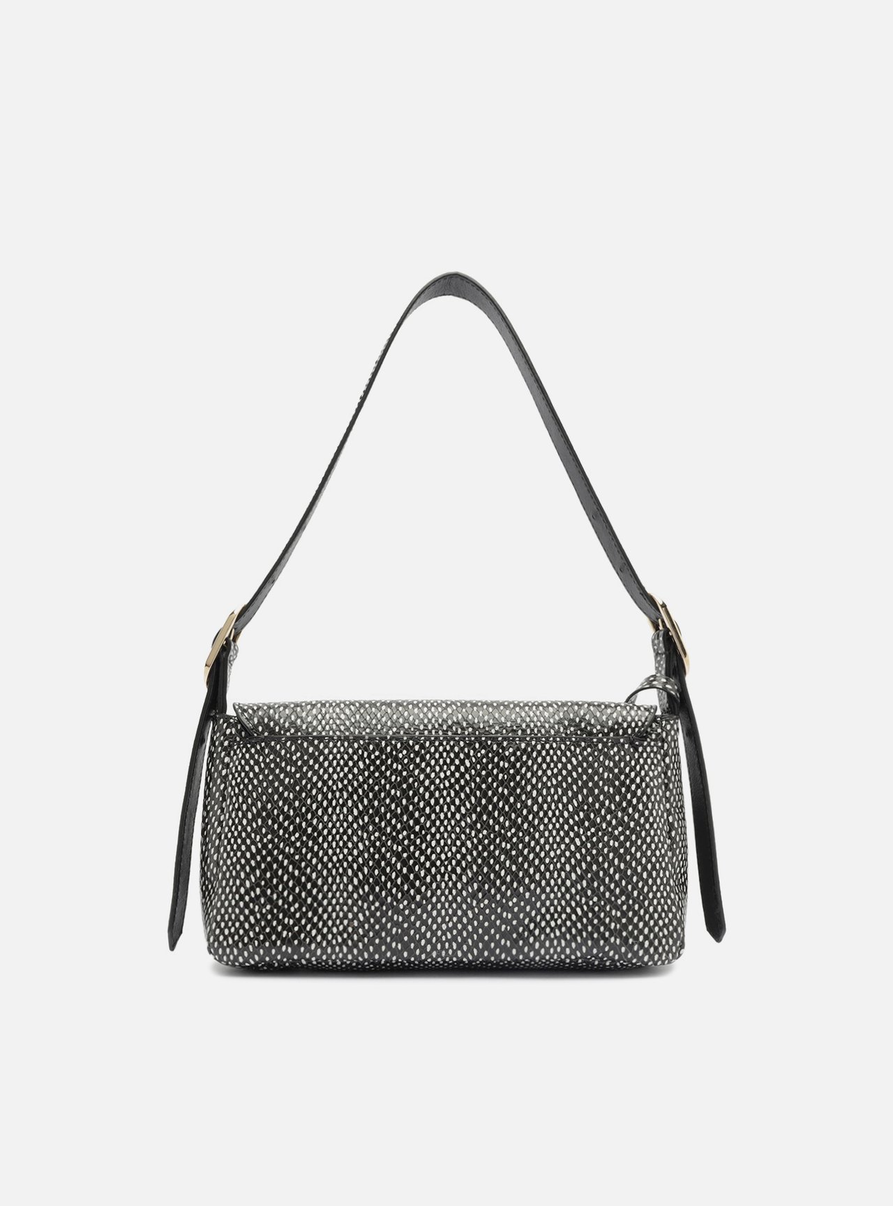 Bolsa Tiracolo Animal Print Couro Média Metais — foto 3