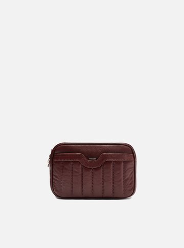 Bolsa Tiracolo Vermelha Couro Francine Pequena