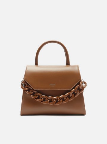 Bolsa Satchel Marrom Iara Média