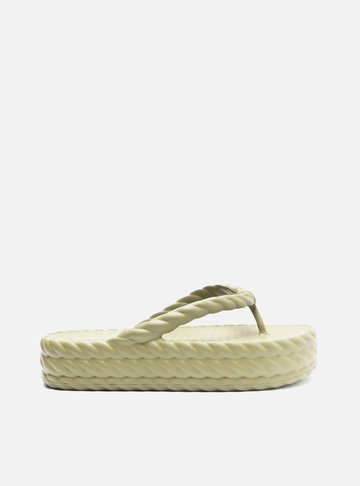 Sandália Verde Flatform Marrocos Mid