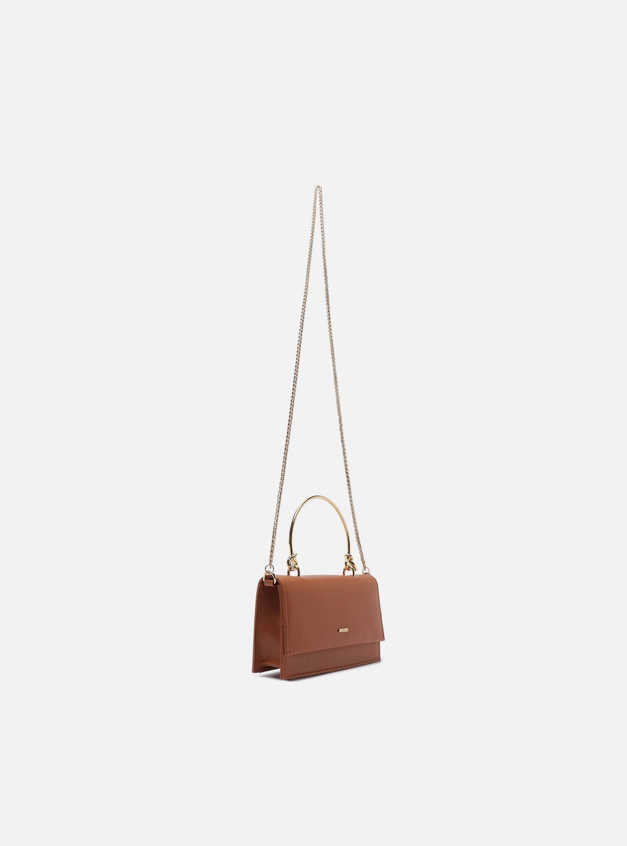 Bolsa Tiracolo Marrom Média Corrente — foto 5