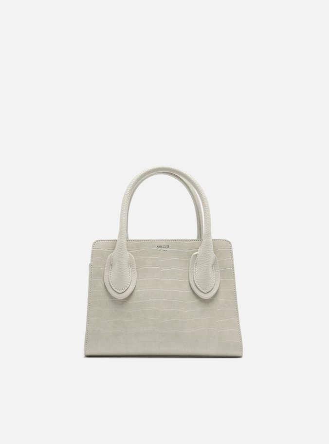 Bolsa Tote Off White Croco Pequena