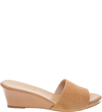 Mule Suede Anabela Mel