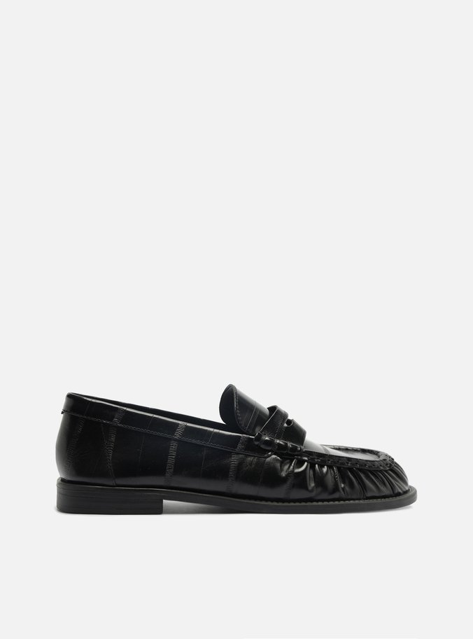 Mocassim Preto Couro