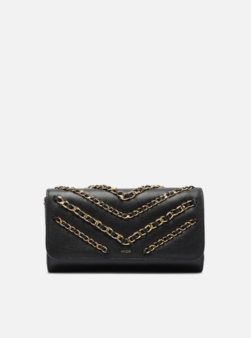 Bolsa Tiracolo Couro Preta Média