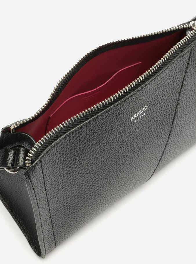 Bolsa Tiracolo Preta Textura Pequena