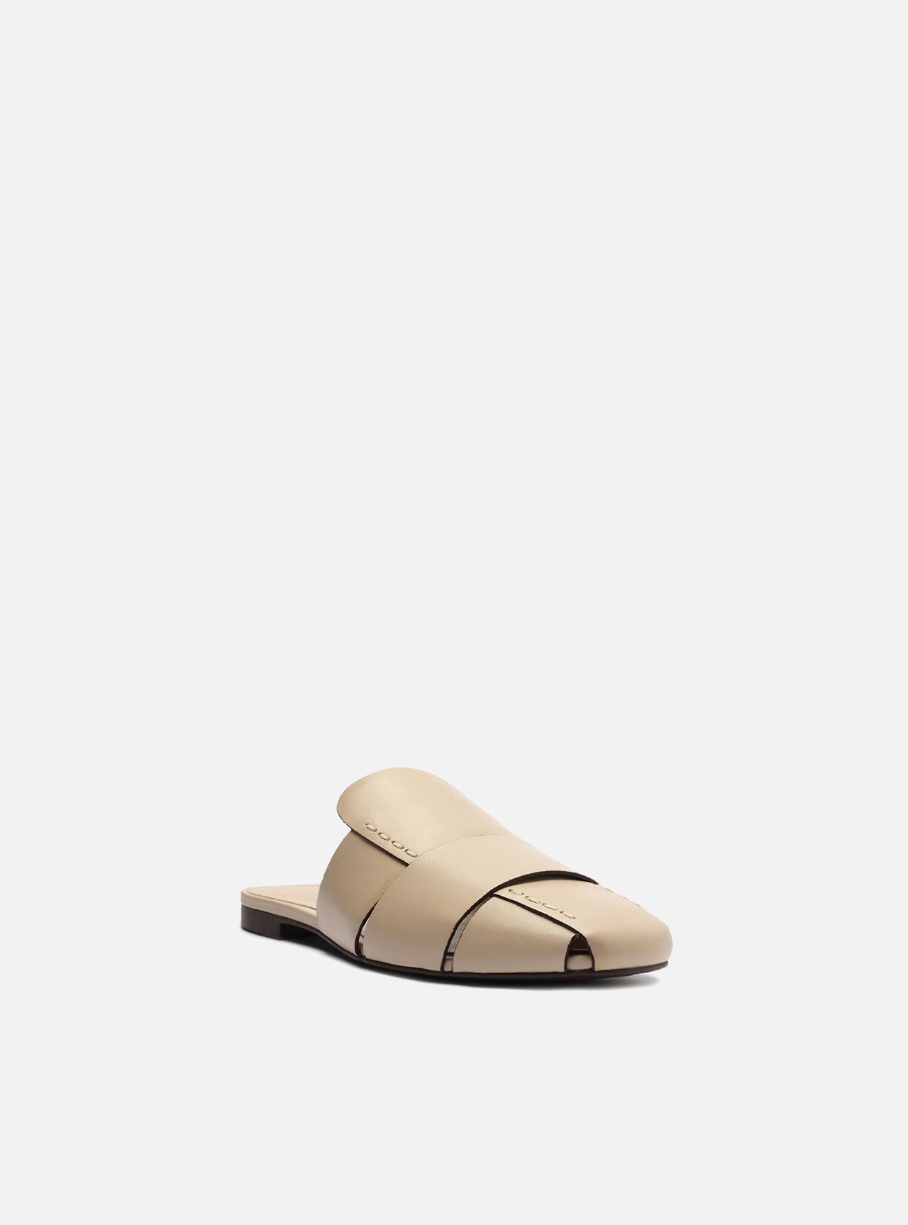Mule Nude Rasteiro Tiras Vazada — foto 2